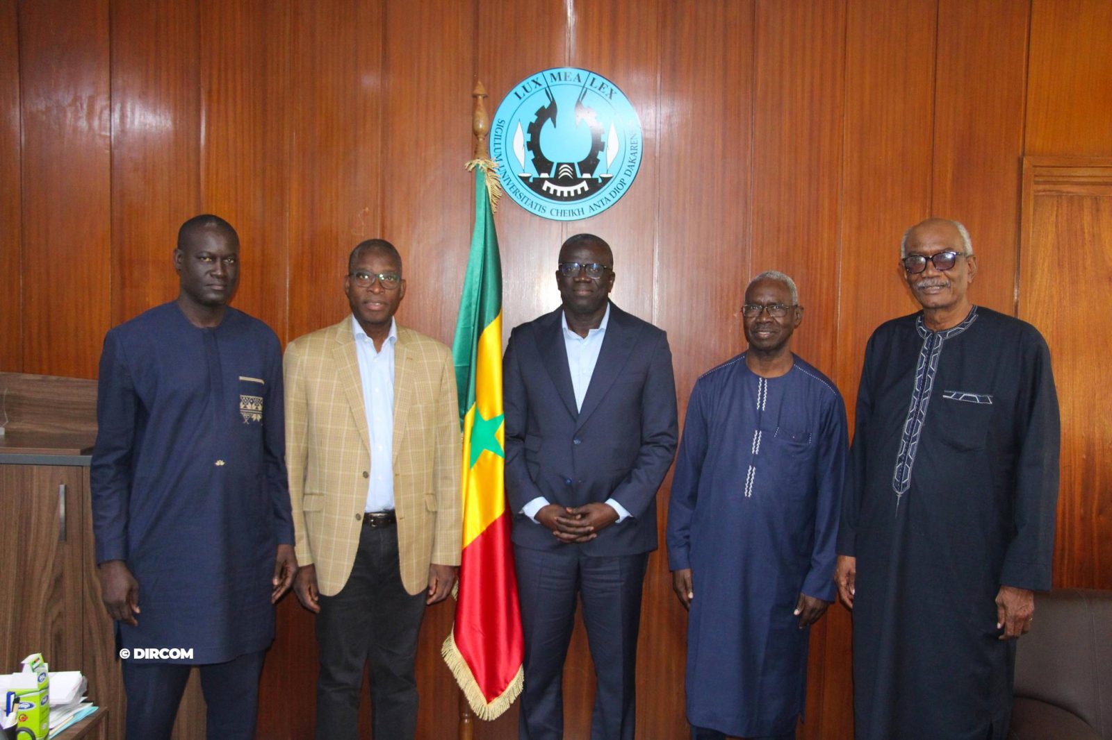 Le Recteur Alioune Badara Kandji a reçu en audience son homologue de l’Université Catholique d’Afrique de l’Ouest UCAO, le Père Benjamin Akotia