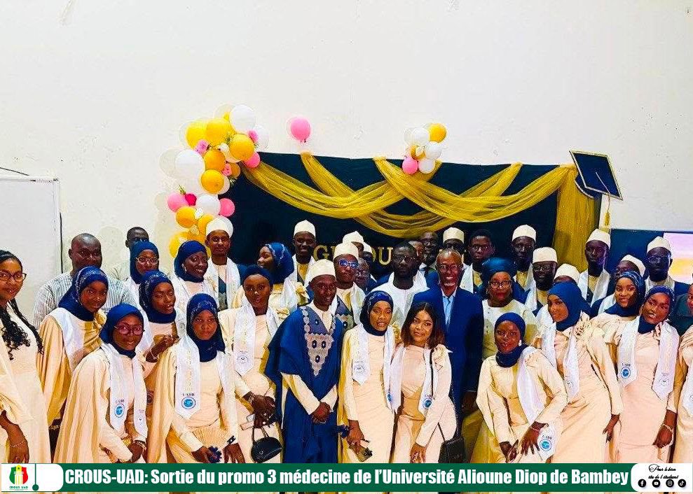 Célébration de la 3e promotion de médecine à l’Université Alioune Diop de Bambey