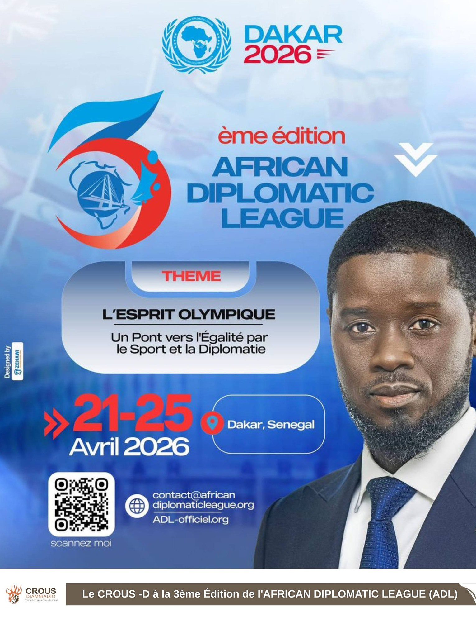 Diplomatie et jeunesse : le CROUS-D marque sa présence à la 3eme Édition de l’ADL