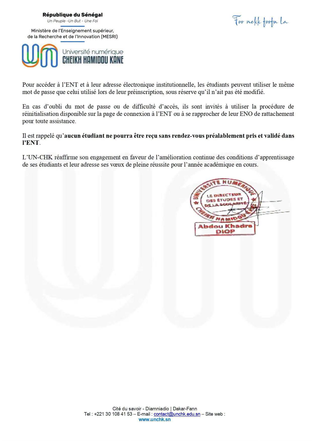 Paiement de l’allocation d’équipement et lancement de la distribution des kits de connectivité à l’intention des étudiants de la promotion 13